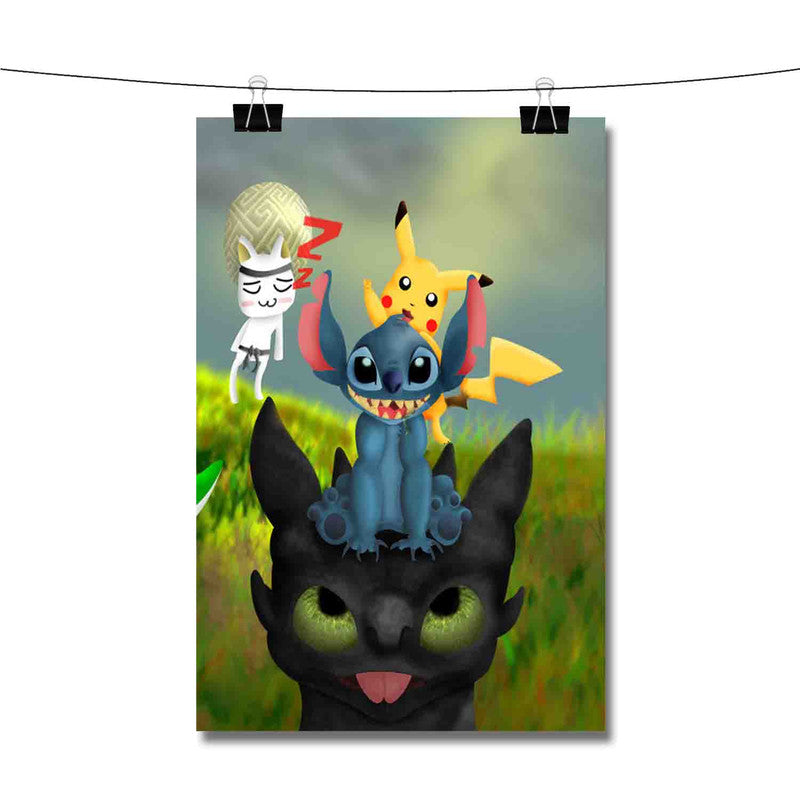 Disney Stitch Toothless Totoro Studio Ghibli Poster Wall Decor –  Twentyonefox
