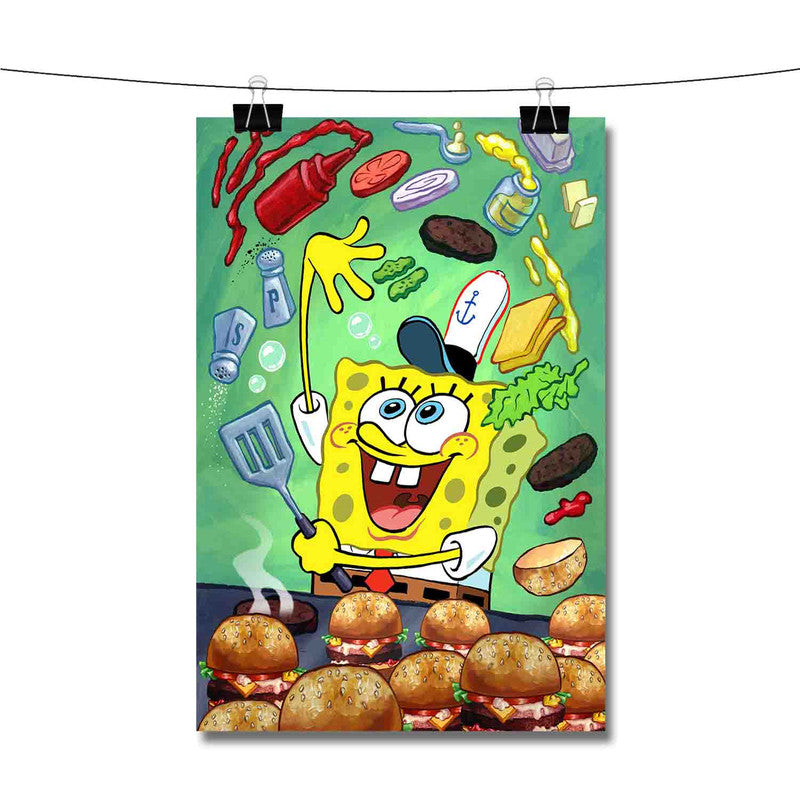 Spongebob Squarepants Cooking Poster Wall Decor – Twentyonefox