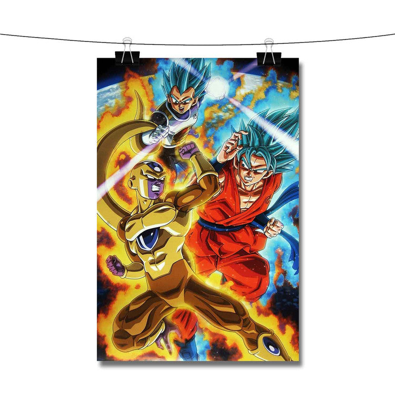 Super Saiyan Blue Goku and Vegeta (Dragon Ball Super) Poster for