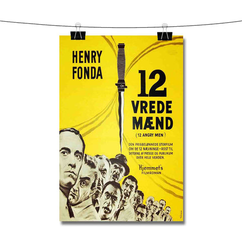 12 Angry Men Yellow Poster Wall Decor