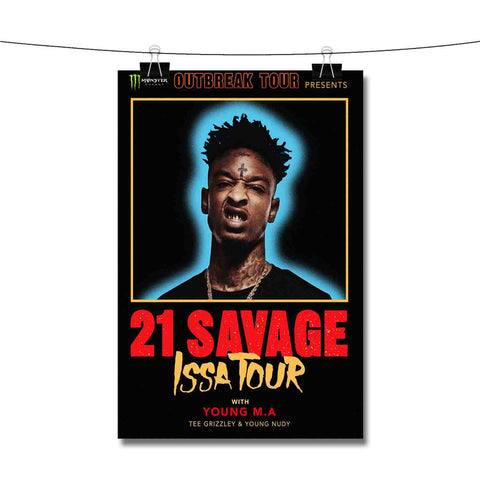 21 Savage Issa Tour Poster Wall Decor