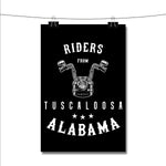 Riders from Tuscaloosa Alabama Poster Wall Decor
