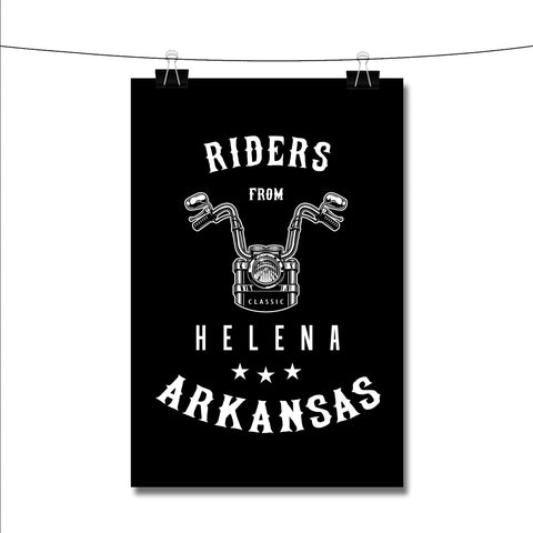 Riders from Helena Arkansas Poster Wall Decor
