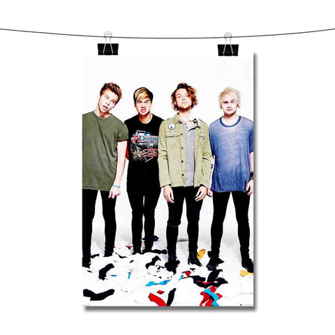 5 Seconds of Summer White Poster Wall Decor