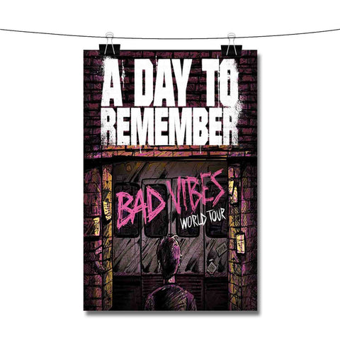 A Day To Remember Bad Vibes Tour Poster Wall Decor