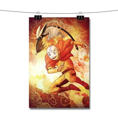 Aang and Momo Avatar The Last Airbender Poster Wall Decor