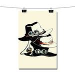 Ace Luffy and Sabo s hats One Piece Poster Wall Decor
