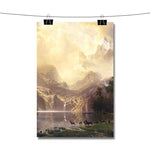 Albert Bierstadt Among the Sierra Nevada Mountains California Poster Wall Decor