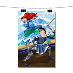 Ariel and Eric as Avatar The Last Airbender Poster Wall Decor