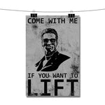 Arnold Schwarzenegger Come With Me Quotes Poster Wall Decor