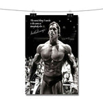 Arnold Schwarzenegger Motivational Quotes Sport Poster Wall Decor