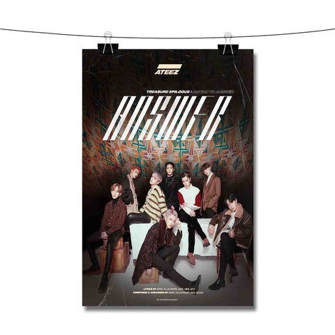 Ateez Answer Poster Wall Decor