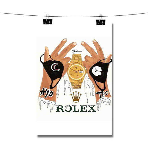 Ayo Teo Rolex Poster Wall Decor