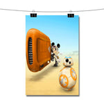 BB8 and Minnie Mouse Star Wars The Force Awakens Droid Poster Wall Decor