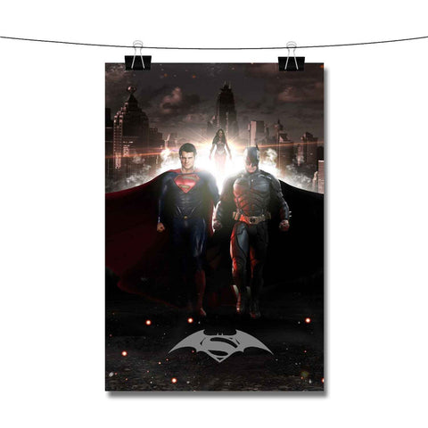 Batman vs Superman Dawn of Justice Walking Poster Wall Decor