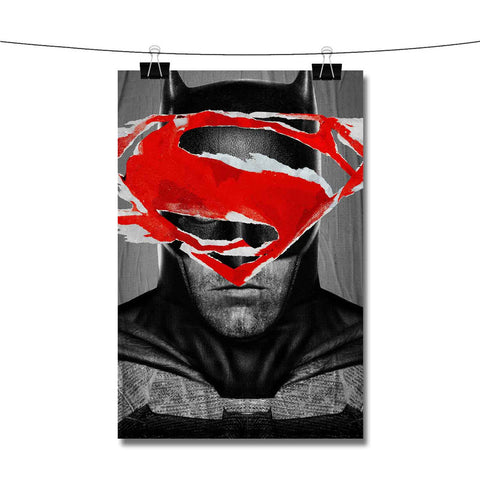 Batman vs Superman Face Poster Wall Decor