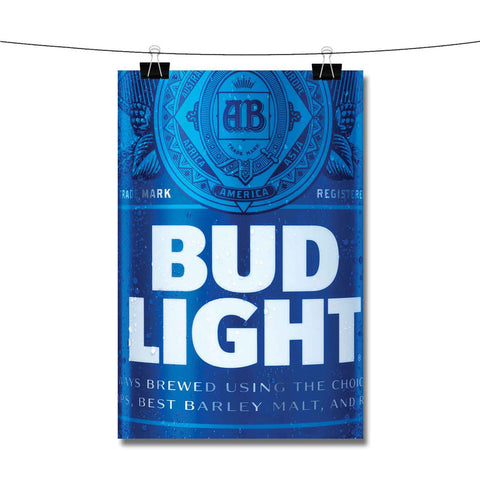 Blue Bud Light Beer Poster Wall Decor