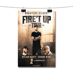 Brantley Gilbert Fire t Up Tour Poster Wall Decor