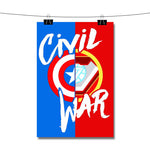 Captain America Civil War Shield and Arc Reactor Poster Wall Decor