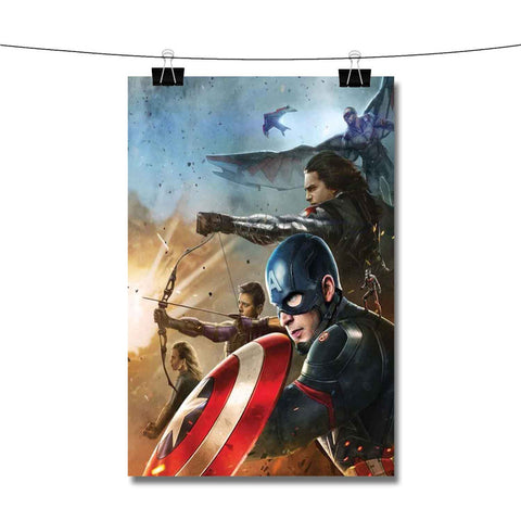 Captain America Team Civil War Marvel Poster Wall Decor