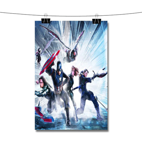 Captain America Team Civil War Poster Wall Decor