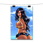 Cartoon Wonder Woman DC Comics Poster Wall Decor