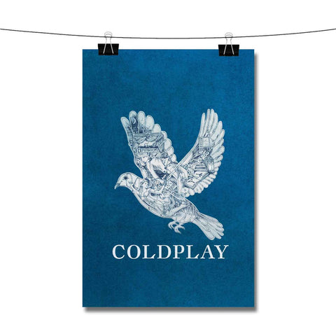 Coldplay Birds Blue Poster Wall Decor