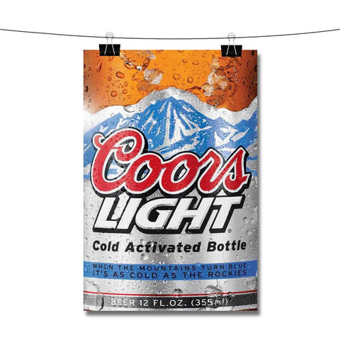 Coors Light Beer Poster Wall Decor