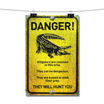 Crawl Danger Poster Wall Decor