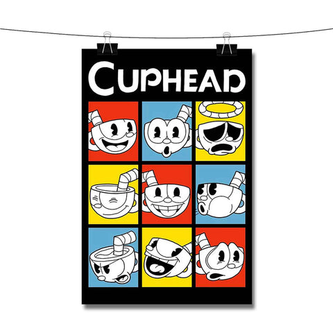 Cuphead Face Poster Wall Decor