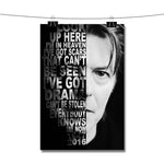David Bowie Face Quotes Poster Wall Decor