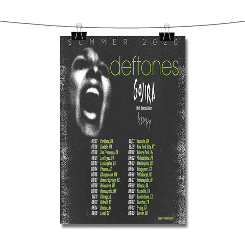 Deftones Announce Summer 2020 Tour Poster Wall Decor