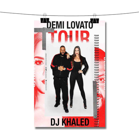 Demi Lovato DJ Khaled Tour Poster Wall Decor