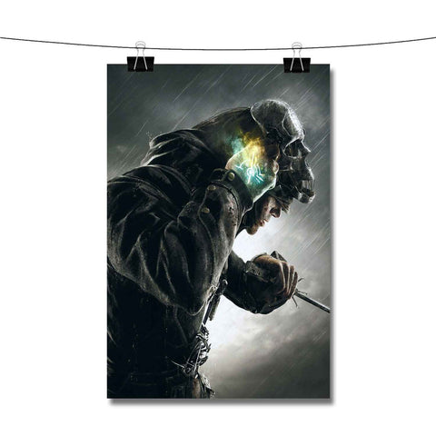 Dishonored Corvo Skull Mask Poster Wall Decor