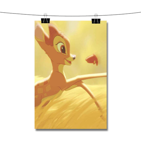 Disney Bambi and Butterfly Poster Wall Decor