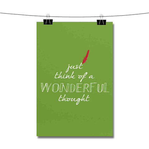 Disney Peter Pan Quotes Wonderful Thougt Poster Wall Decor