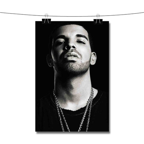Drake Black and White Poster Wall Decor