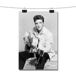 Elvis Presley Playing Guitar Poster Wall Decor
