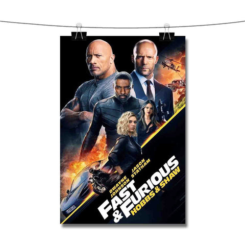 Fast Furious Hobbs Shaw Poster Wall Decor