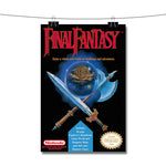 Final Fantasy Nintendo NES Game Poster Wall Decor