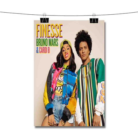 Finesse Bruno Mars Feat Cardi B Poster Wall Decor