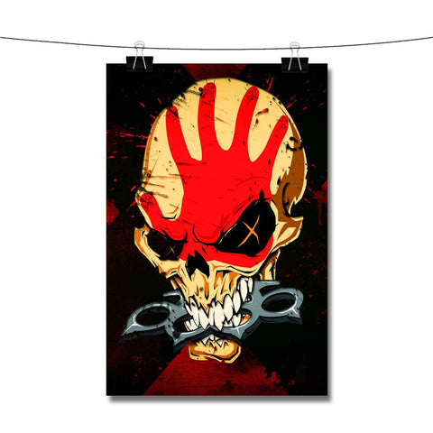 Five Finger Death Punch Skull Red Poster Wall Decor