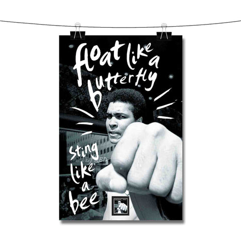 Float Like a Butterfly Sting Like a Bee Muhammad Ali Poster Wall Decor