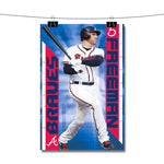 Freddie Freeman MLB Atlanta Braves Poster Wall Decor