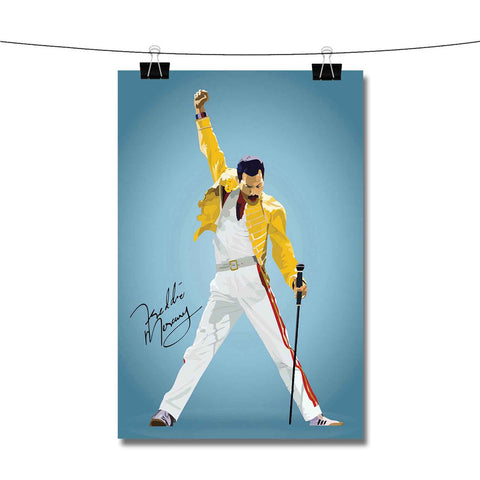 Freddie Mercury Signature Poster Wall Decor