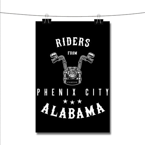 Riders from Phenix City Alabama Poster Wall Decor