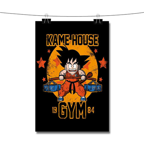 Goku Kame House Gym Poster Wall Decor