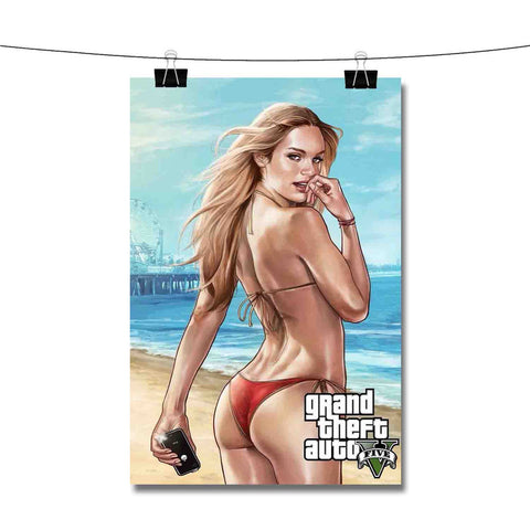 Grand Theft Auto 5 Sexy Girl Poster Wall Decor