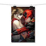 Harley Quinn and Deadpool Fallin Love Poster Wall Decor