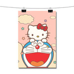 Hello Kitty and Doraemon Poster Wall Decor